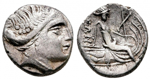 Griechenland - Euböa - Histiaia - 300-100 BC - Tetrobol - ss-vz