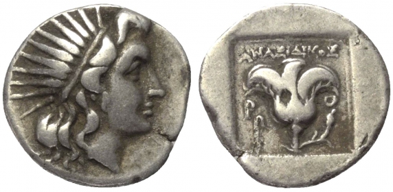 Griechenland - Rhodos - 170 - 150 BC - Drachme - ss