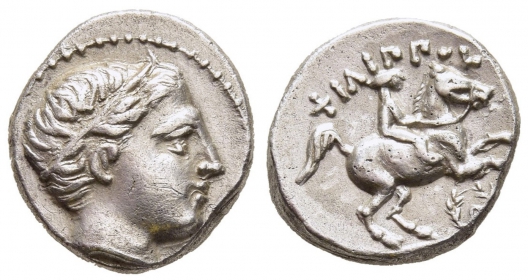 Griechenland - Makedonien - 359-336 BC - Philipp II. (359-323 v.Chr.) - 1/5 Tetradrachme - f.vz