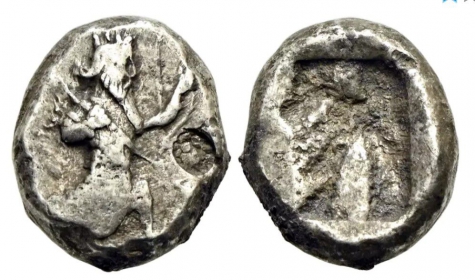 Griechenland - Persien - Kgr. der Achaimeniden - 420-375 BC - Darios II. bis Artaxerxes II. (ca.420-375 v. Chr.) - Siglos - ss+