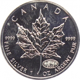 Kanada - 2000 - Maple Leaf - 1 Unze - 5 Dollars - Privy Feuerwerk mit Jahreszahl - st/BU