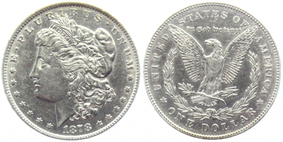 USA - 1878 - Morgan Dollar - Philadelphia - 1 Dollar - f.vz