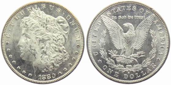 USA - 1880 S - Morgan Dollar - San Francisco - 1 Dollar - vz