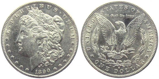 USA - 1890 S - Morgan Dollar - San Francisco - 1 Dollar - vz