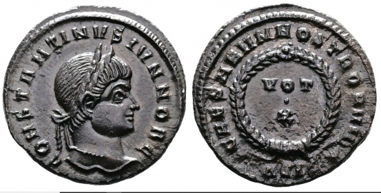 Römisches Kaiserreich - 316-337 - Constantinus II. als Caesar (316-340) - Follis - vz