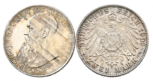 Sachsen-Meiningen - J 151 b - 1902  - Georg II. (1866-1914) - 2 Mark - vz+