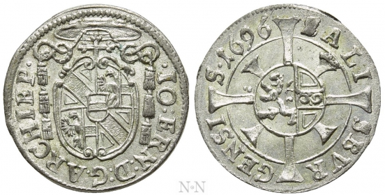 Österreich - Salzburg - 1696 - Johann Ernst von Thun und Hohenstein - 1 Kreuzer - f.st