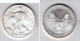 USA - 2007 - Silber Eagle - 1 Dollar - 1 Unze -  unc.