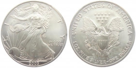 USA - 2003 - Silber Eagle - 1 Dollar - 1 Unze -  unc.