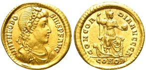 Römisches Kaiserreich - 378-383 - Theodosius I. (379-395) - Solidus - f.st
