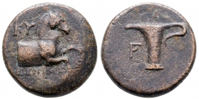 Griechenland - Ailois Kyme - 350-250 BC - Bronze - ss-vz