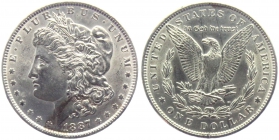 USA - 1887 - Morgan Dollar - Philadelphia - 1 Dollar - f.st