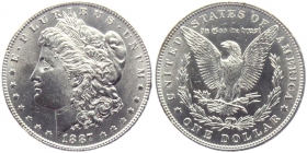 USA - 1887 - Morgan Dollar - Philadelphia - 1 Dollar - vz