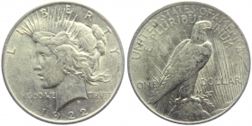 USA - 1922 - Peace Dollar - Philadelphia - 1 Dollar - vz