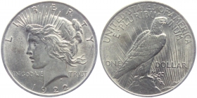 USA - 1922 - Peace Dollar - Philadelphia - 1 Dollar - vz-st