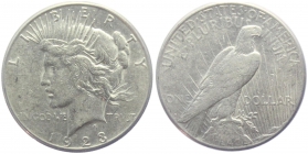 USA - 1923 S - Peace Dollar - San Francisco - 1 Dollar - ss-vz