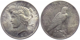 USA - 1924 - Peace Dollar - Philadelphia - 1 Dollar - vz