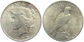 USA - 1925 - Peace Dollar - Philadelphia - 1 Dollar - vz-st