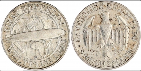 Weimarer Republik - J 342 - 1930 F - Zeppelin - 3 Reichsmark - vz