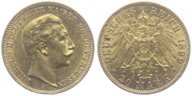 Preussen - J 252 - 1899 A - Wilhelm II. (1888-1918) - 20 Mark - f.vz