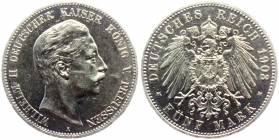 Preussen - J 104 - 1903 A - Kaiser Wilhelm II. (1888-1918) - 5 Mark - ss-vz