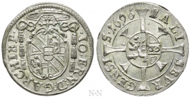 Österreich - Salzburg - 1696 - Johann Ernst von Thun und Hohenstein - 1 Kreuzer - f.st